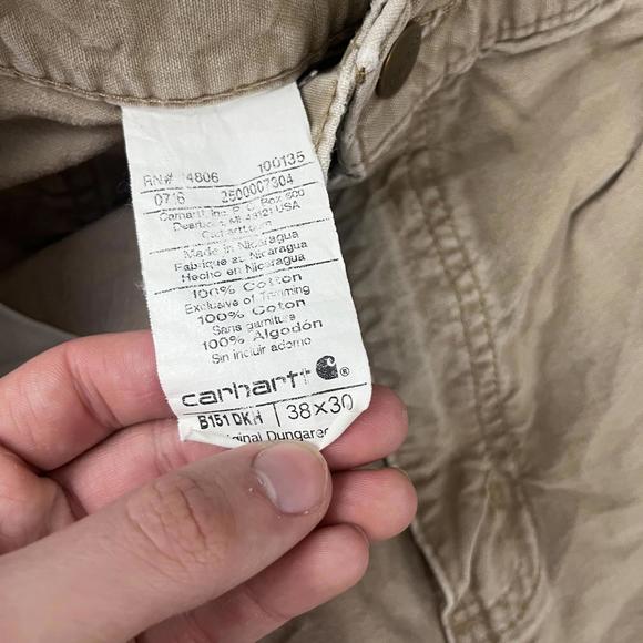 Vintage Beige Carhartt Carpenter Pants - Picture 6 of 6